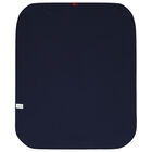 Baby Boys White & Navy Logo Blanket, 1, hi-res
